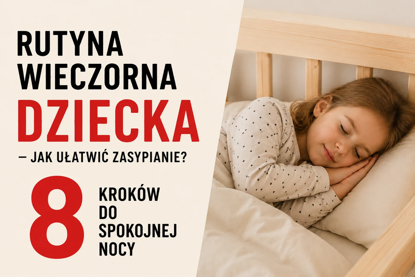 Rutyna wieczorna dziecka — jak ułatwić zasypianie? 8 kroków do spokojnej nocy