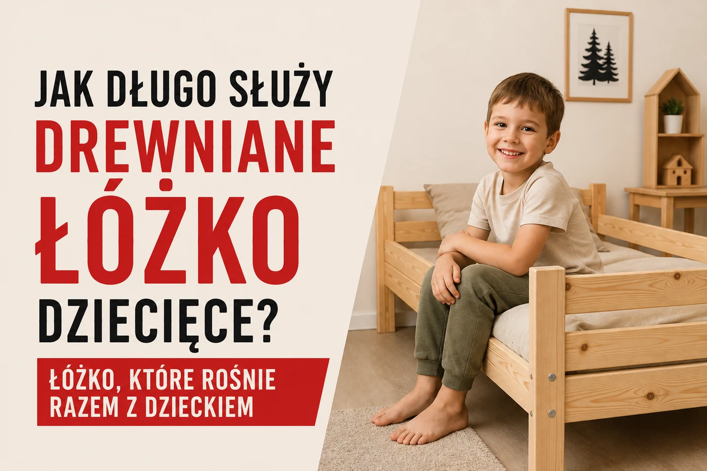 Jak długo służy drewniane łóżko dziecięce? Łóżko, które rośnie razem z dzieckiem