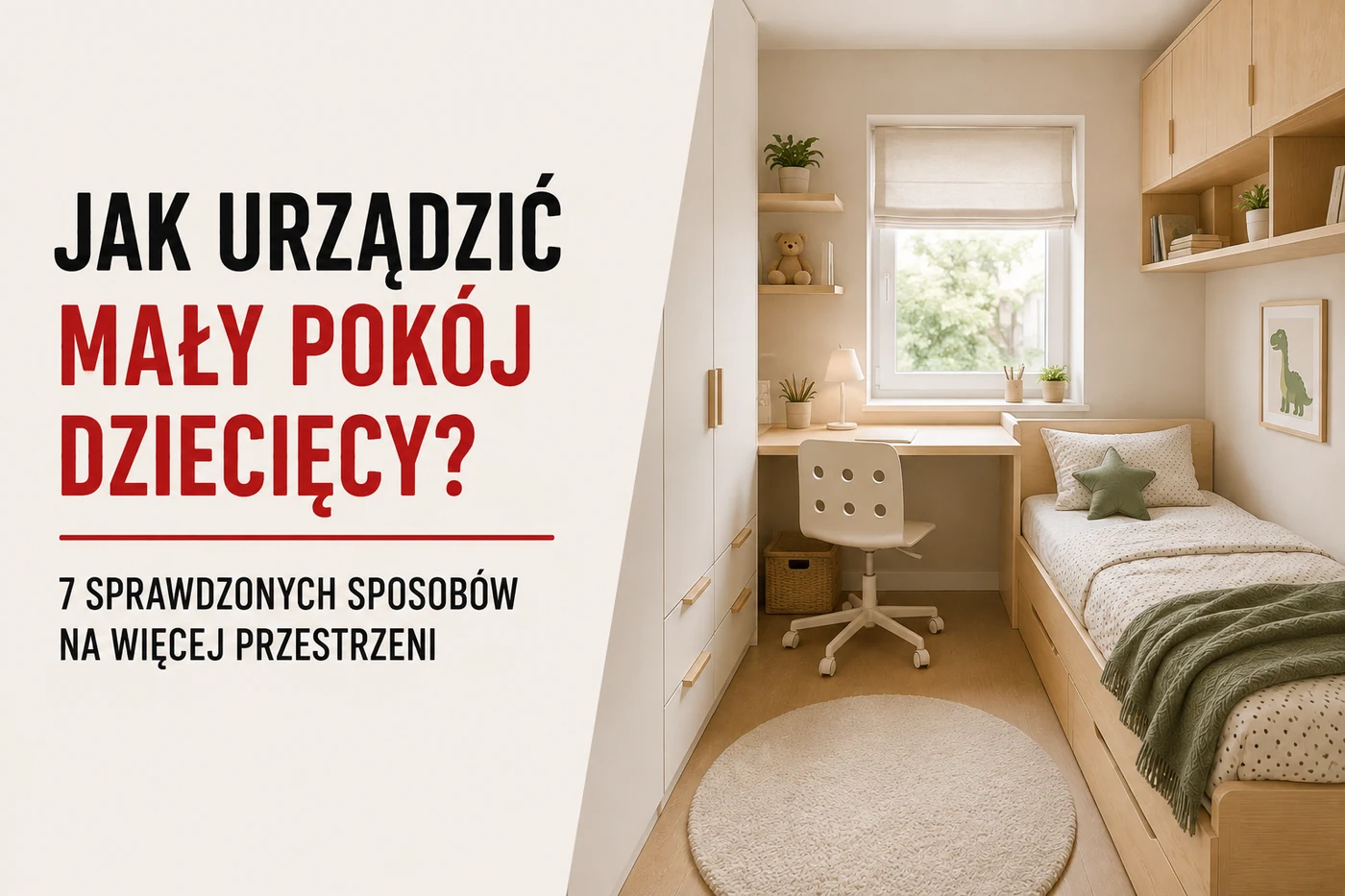 Jak urządzić mały pokój dziecięcy? 7 sprawdzonych sposobów na więcej przestrzeni