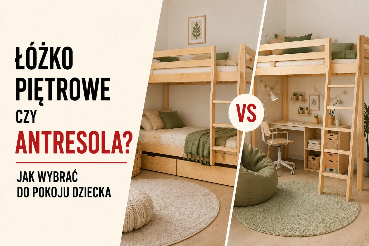Łóżko piętrowe czy antresola? Jak wybrać do pokoju dziecka