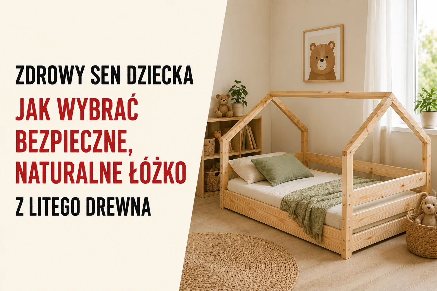 Zdrowy sen dziecka — jak wybrać bezpieczne, naturalne łóżko z litego drewna