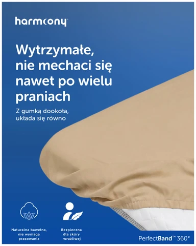 Harmoony bawełniane, beżowe