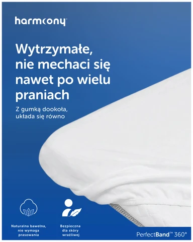 Harmoony bawełniane, białe