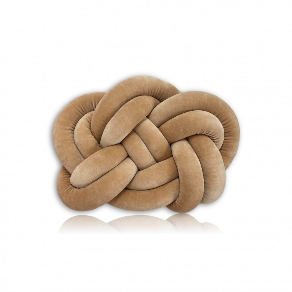 Poduszka welurowa Knot pillow Maxi - obrazek 3
