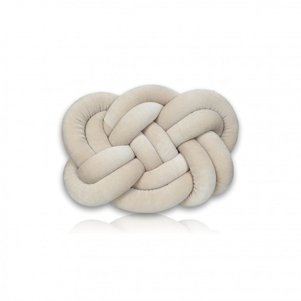 Poduszka welurowa Knot pillow Maxi