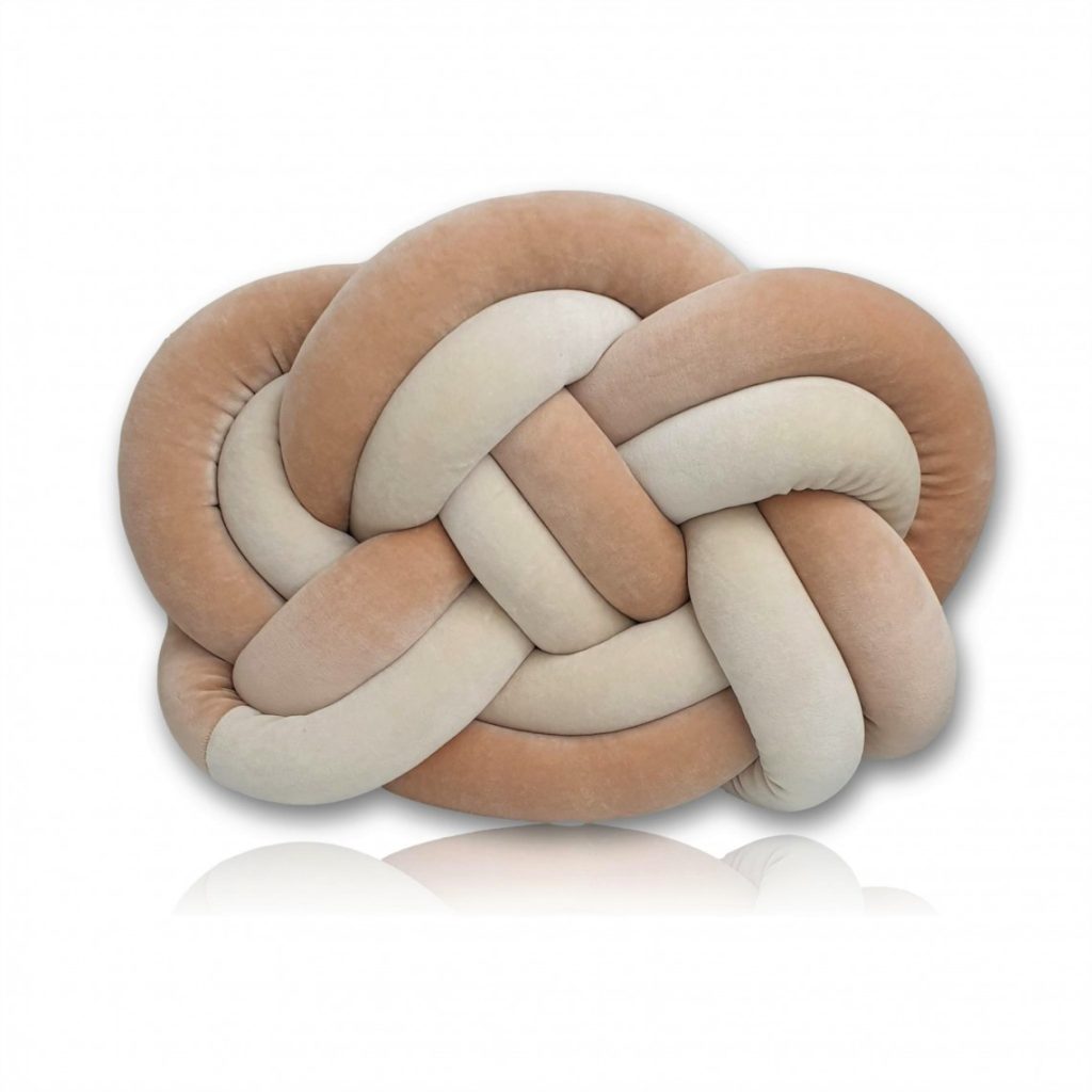 Poduszka welurowa Knot pillow Maxi Duo