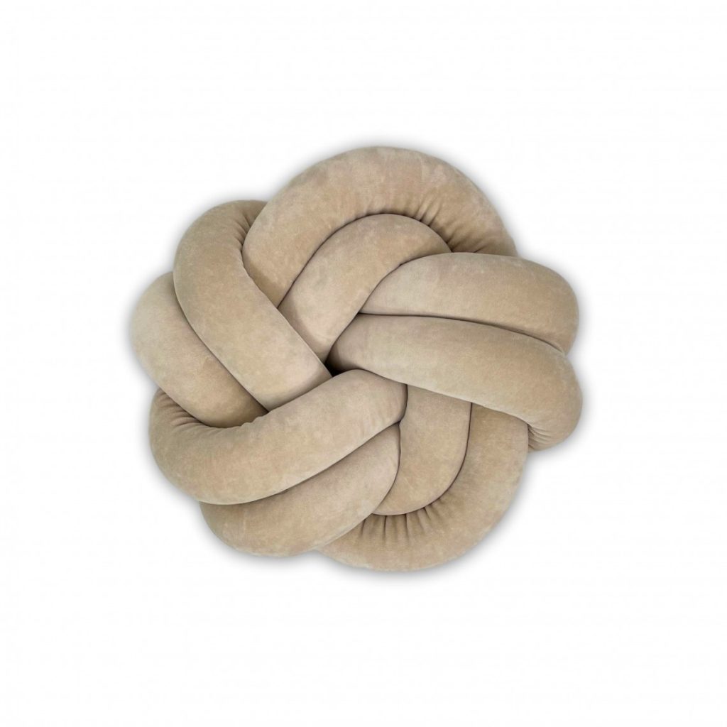 Poduszka welurowa Knot pillow Mini