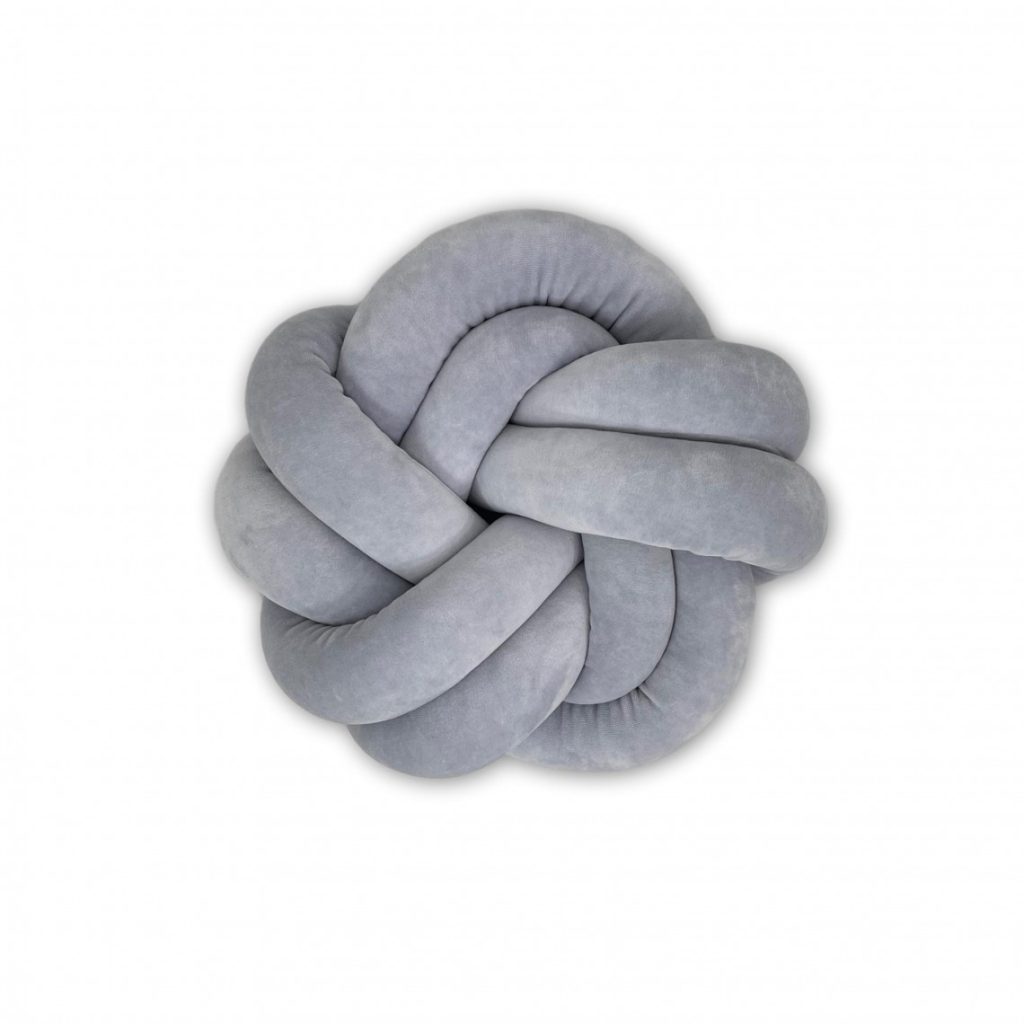 Poduszka welurowa Knot pillow Mini - obrazek 3