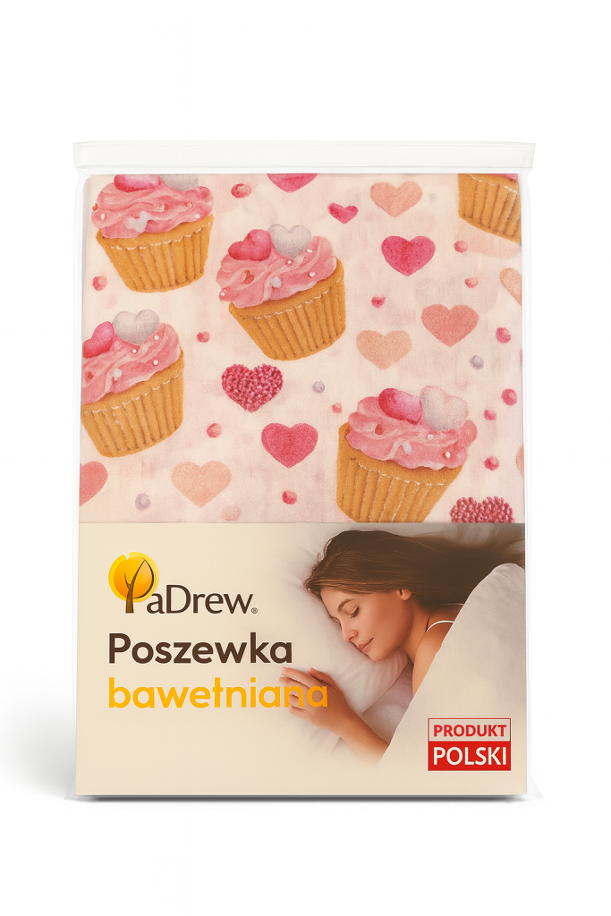 Poszewka na poduszkę - wzór Babeczki