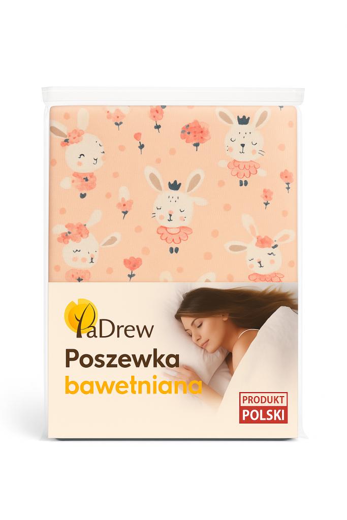Poszewka na poduszkę - wzór Baletnice Króliczki