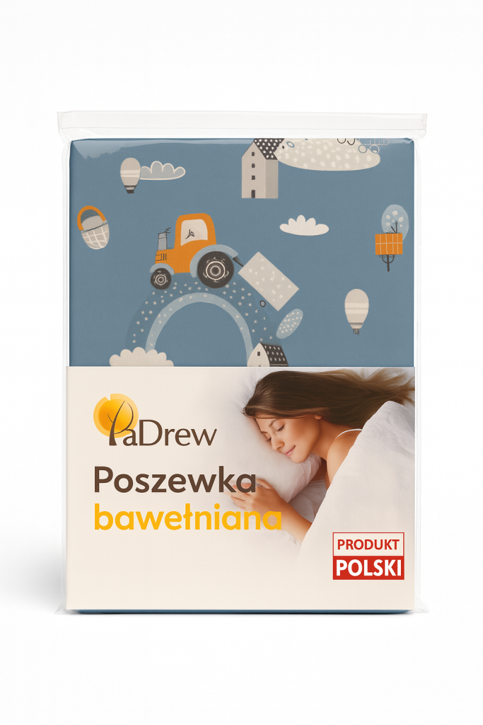 Poszewka na poduszkę - wzór Traktory
